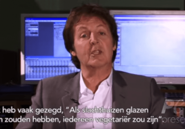 PAUL MCCARTNEY SPREEKT ‘GLAZEN MUREN’ VIDEO IN