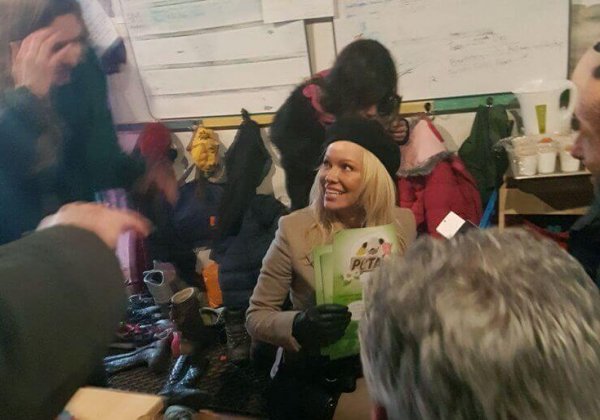 Pamela Anderson bezorgt kleurboeken met dierenthema aan kind vluchtelingen