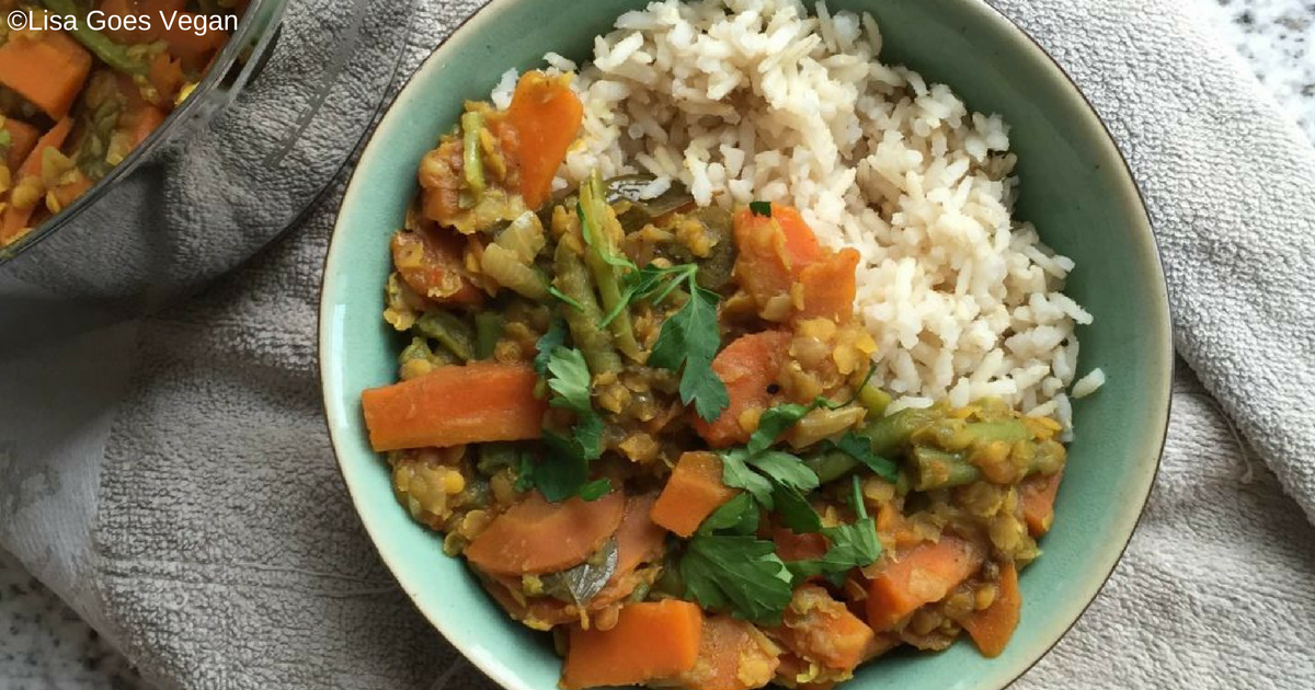 De lekkerste vegan curry: recept van Lisa Goes Vegan