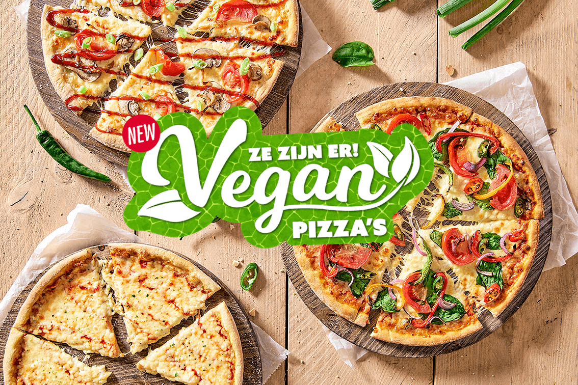 Domino’s lanceert drie nieuwe vegan pizza’s!