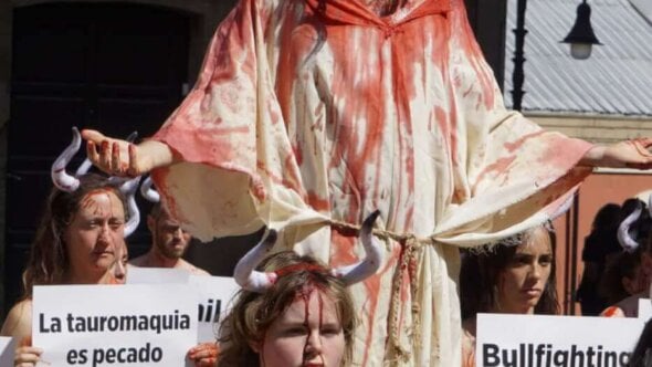 ‘Jezus’ heeft een boodschap aan de Katholieke Kerk: verbreek de banden met wrede stierengevechten